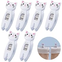 Amazon.co.jp: シービージャパン 竿ピンチ 6個入り ネコ フック付き 猫