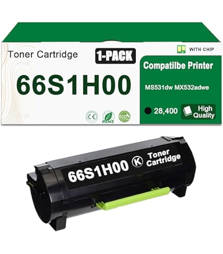 Amazon.co.jp: 66S1H00 再生トナーカートリッジ Lexmark MS531 Lexmark