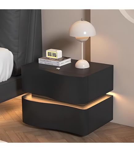 TPTBON パスワードロック LEDベッドサイドテーブル 充電ステーション Amazon.co.jp: TPTBON パスワードロック スマートナイトスタンド