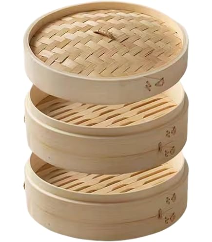 Amazon | みよし漆器本舗 竹製 せいろ 蒸し器 セット ふた 本体 2段