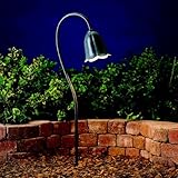 15349MST Tulip 1LT Incandescent/LED Hybrid Low Voltage Landscape Path and Spread Light Textured Midn