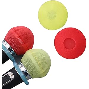 200個入り マイクカバー スポンジ 使い捨て 抗菌 感染予防 雑音防止 カラオケ用 (Oタイプ)