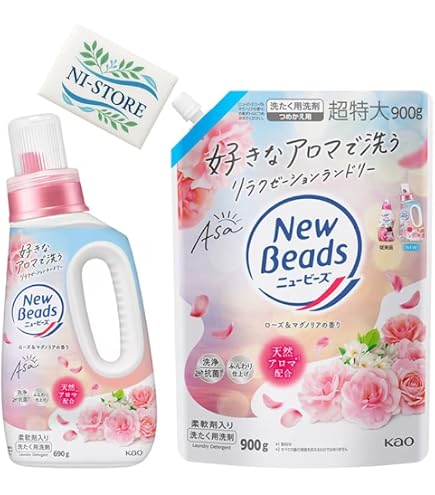 Amazon | ニュービーズ 液体 洗濯洗剤 Asa ローズ＆マグノリア