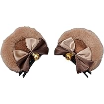 Amazon.co.jp: [kuroobaa] 熊耳 クマ耳 獣耳 ケモミミ みみピン