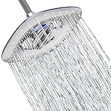 AKDY 8 " Square多機能Rainfall Waterfall PVDサテンニッケルコーティングモダンシャワーヘッド