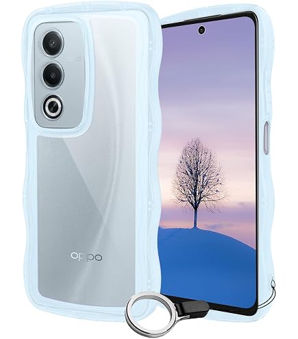 Amazon.co.jp: OPPO A3 5G-ケース クリア ウェーブ リング付き TPU波状