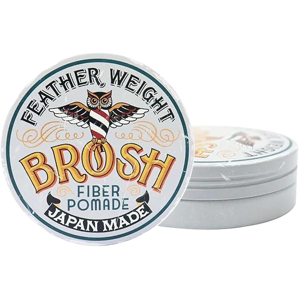 Amazon.co.jp: BROSH FIBER POMADE 120g 艶無し イージーホールド
