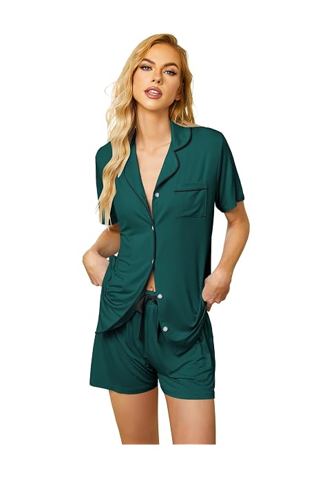 Ekouaer Pajamas Soft Striped Women's 