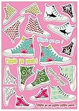 Brewster Komar FS17044 Peel & Stick Sneakers European Wall Decals [並行輸入品]