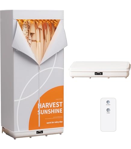 Amazon.co.jp: 衣類乾燥機 折りたたみ式 部屋干し 高温除菌 シワ防止
