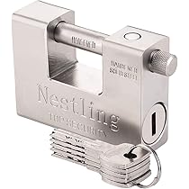 Amazon | Zarker J45S 同一鍵付き南京錠 高耐久ステンレススチール