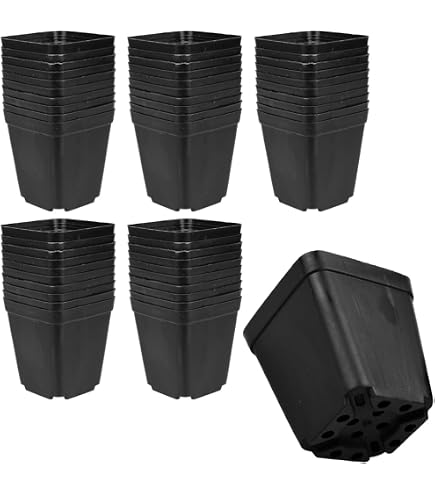 Amazon.co.jp: 1200個入 育苗 ACカットパック 2×2 黒 縦11cm×横12cm×高