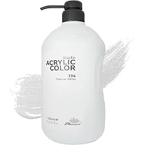 Amazon | PHOENIX 大容量 1000ml アクリル絵の具 - チタンホワイト