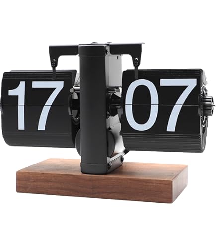 TWEMCO パタパタクロックBX AL-30-BE TWEMCO Alarm Flip Clock AL-30 Beige AM/PM - Time Will Flip