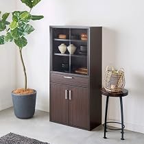 Amazon｜白井産業 食器棚 カップボード キッチン収納 ガラス