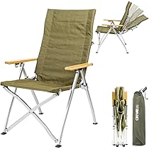 Amazon.co.jp: Simplemeアウトドア チェア リクライニング4段階