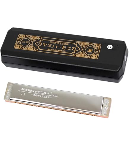 Amazon.co.jp: 鈴木(スズキ)楽器 複音ハーモニカ 高級ミヤタ MH-21 A