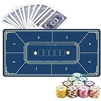 Amazon | COSTWAY ポーカーセット 数字入り 300枚チップ ポーカー