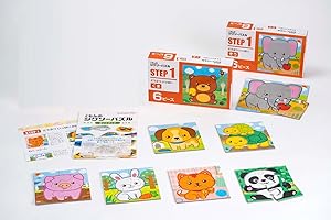 くもん出版(KUMON PUBLISHING) くもんのジグソーパズル STEP1 どうぶついっぱい 知育玩具 子供ジグソー 2ピース・3ピース・4ピース・6ピース 1.5歳以上 JP-14 KUMON