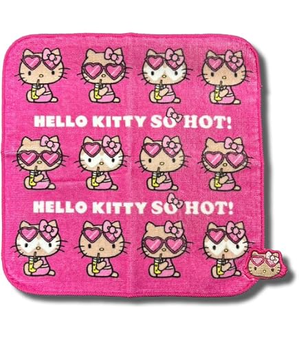 Amazon｜タオル サンリオ 日焼けキティ HELLO KITTY HAPPY BEACH