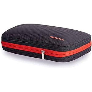 圧縮バッグ トラベルポーチ ファスナー圧縮 最大50%スペース節約可能 衣類仕分け(綺麗&汚れた衣類)軽量 防水 旅行/出張/整理用に最適