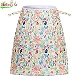 OHBABYKAベビー巾着 収納バッグ 収納袋 洗えるゴミ袋 洗濯袋 エコバッグ オムツポーチバッグ (花柄)