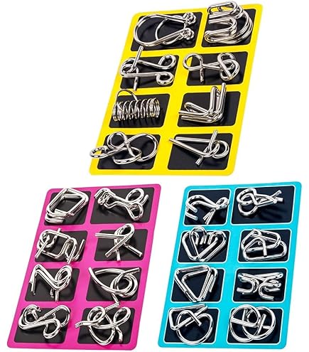 Amazon.co.jp: 知恵の輪20点セット 中国古来の知恵の輪 九連環に