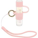 [Desing Wish] リップクリーム 弾性スリーブ ホルダー リップクリーム キーホルダー ポータブル リップバーム ミニ 収納ポーチ