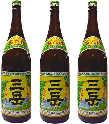 魔王と三岳 焼酎セット 1800ml Amazon.co.jp: 三岳 1800ml3本セット（他に魔王飲み比べ有り