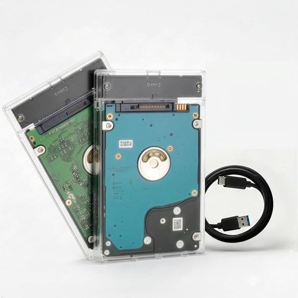 【整備済み品】Xaterrace HDD 外付け type-c type-a SATA USB3.1 Gen1 (最大転送速度: 5Gbps) Xbox / PS4 / PS5 / Windows/Mac 対応 ハードディスク テレビ録画 ポータブル レトロデザイン 保証期間180日 (HDD500GB) - 1