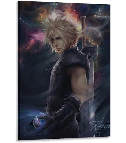 ファイナルファンタジー アドベントチルドレン クラウド 布製ポスター