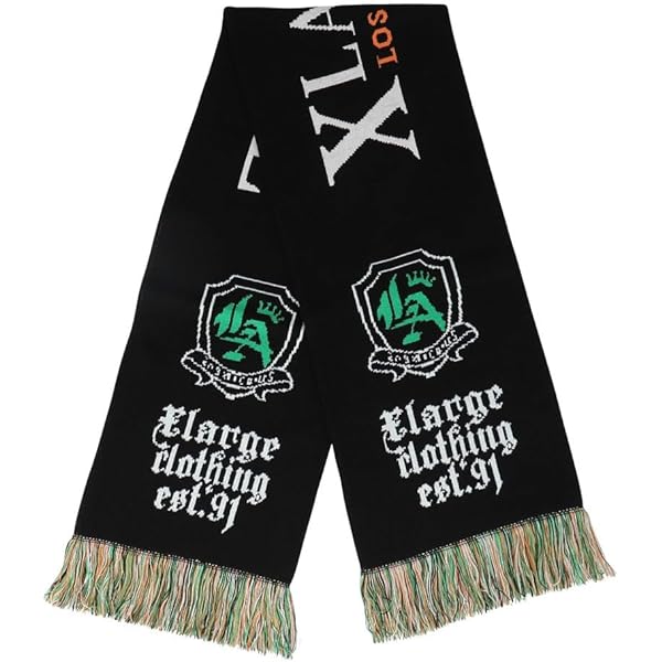 Amazon | [サイラス] マフラー FOOTBALL SCARF BLACK ONE SIZE