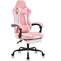 Amazon.co.jp: NIONIK ゲーミングチェア オットマン付き デスクチェア