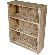 Amazon｜リサイクルウッド 背板付きシェルフ 収納シェルフ