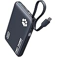 INIU P41L-E1 Power Bank (Power Bank 10000mAh 22.5W with Built-in Cable), Lightweight, Small (Blue)