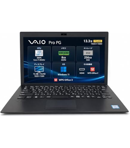 ソニー☆VIAO☆Core-i7/Win11/爆速SSD480GB&メモリ8GB Amazon.co.jp: 中古美品 フルHD 13.3インチ SONY VAIO VJPG11C11N