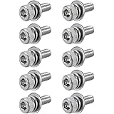uxcell 六角穴付きボルト M3 x 6mm ステンレス鋼 ボルトコンバイン 10個入り