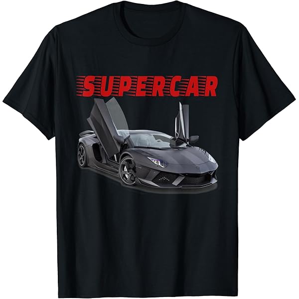 スーパーカー　Ｔシャツ　未使用 Amazon | 美しいエキゾチックなスーパーカーTシャツ、スポーツカー愛好