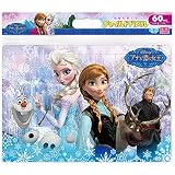 テンヨー(Tenyo) チャイルドパズル ディズニー アナと雪の女王 60ピース こども向けパズル DC-60-078 抗菌コート おかたづけ専用カバー付き 4才以上