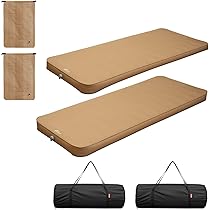 フィールドアFIELDOOR キャンプマット(インフレーター)10cm 超美品 厚み10cmのSサイズがオススメ！】FIELDOORインフレータブル