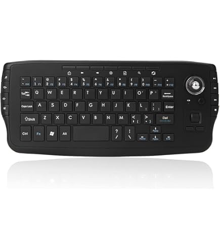 Amazon | ワイヤレスキーボード トラックボール バッテリー給電 2.4Ghz