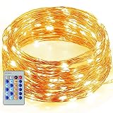 Ucharge TSD0010 Dimmable Starry String Lights,33ft 100 Led with Remote USB Copper Wire Lights Waterp