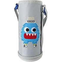 Amazon.co.jp: パンダファミリー 水筒カバー 肩掛け 子供 ストロー水筒