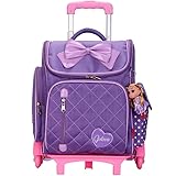 Amazon Happy Snowflaks リュックのセット 2way バッグ エナメル 女の子 可愛い 子供用 防水 キャリーケース 機内持ち込みサイズ ピンク ランドセル シューズ バッグ