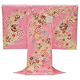 お宮参り 着物 女の子 初着 産着 正絹 まり 花柄 ピンク 女児 祝着 一つ身 着物タウン 3370-00642