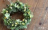 ＊花七曜＊ フェアリーミニリース イエロー / ミニ リース プリザーブドフラワー / キュート 結婚 ディスプレイ プレゼント 引越祝い 母の日 ホワイトデー お礼 開店祝い 誕生日