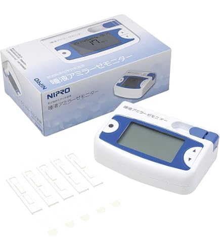 NIPRO 唾液アミラーゼモニター チップ 20テスト分　5セット ※値下交渉可 Amazon.co.jp: 酸素分析装置 唾液アミラーゼモニター チップ 20