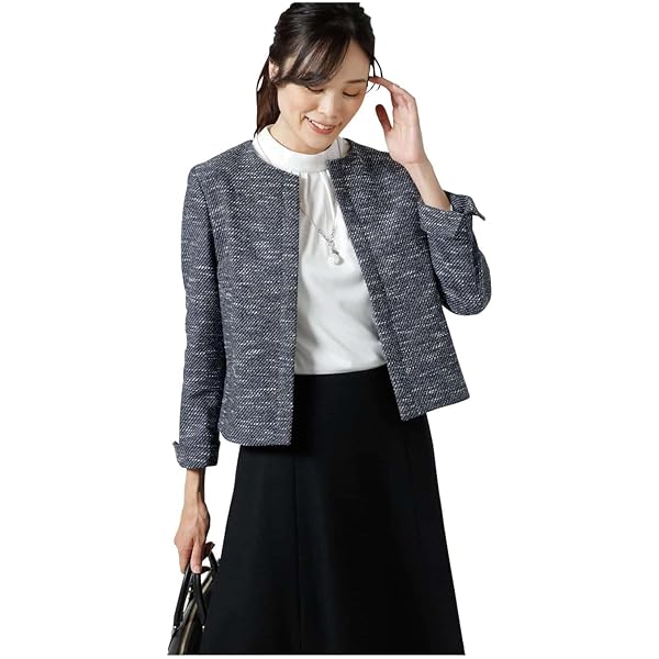 Amazon | [ニューヨーカー] ジャケット ミックスカラーツィード