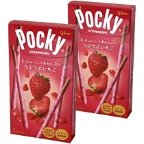 Amazon | グリコ つぶつぶいちごポッキー 2袋入 | Glico | 板チョコ