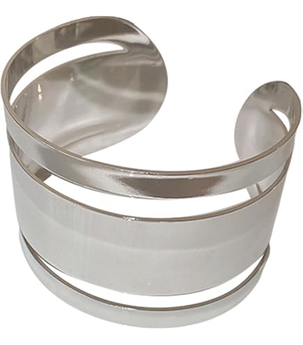 Amazon.co.jp: メタリックアームブレスレット腕輪バングル女性のための